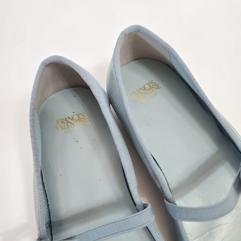 Frances Valentine | Jude Mary Jane Knit Flat Light Blue Size 7 - Picture 7 of 13